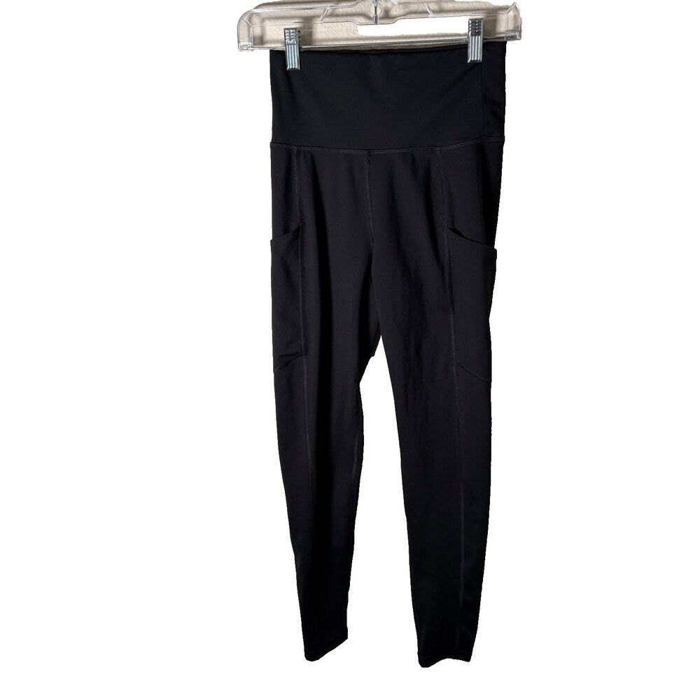 American Eagle Leggings Women's Small Black Pull On Everything Pockets